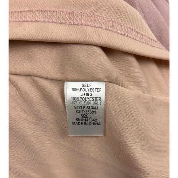 NWT Faux Suede Low-Back Ruffle Shift Dress Blush Pink Sexy Coquette Y2K Sawyer L - Picture 13 of 13